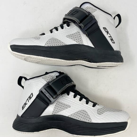 Ektio White Black Breakaway Basketball Shoes Mens Size 8 - Picture 9 of 9